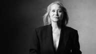 Trine Dyrholm i sort/hvid billede